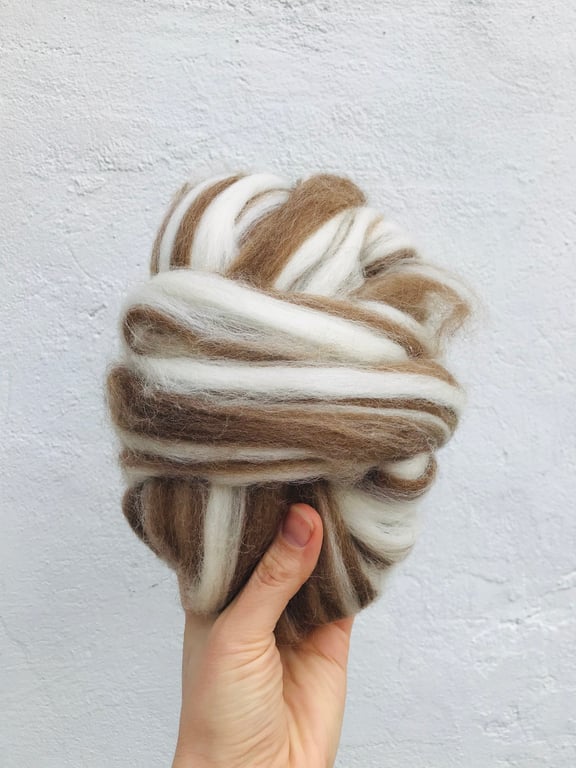 Felting wool, Shetland wool 50g, wet and needle felting 