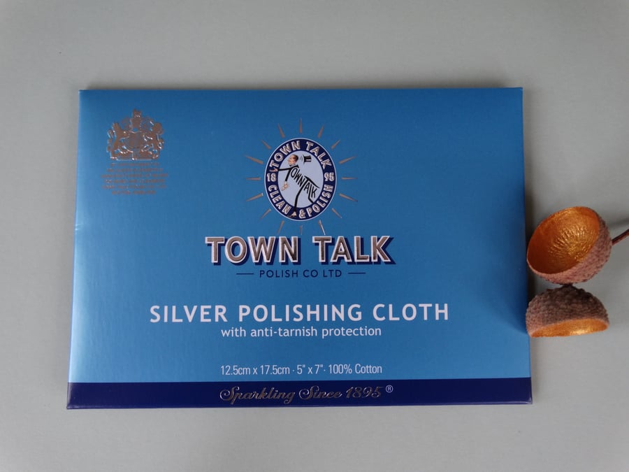 Silver Polishing Cloth - Town Talk Polishing Cloth - Silver Jewellery