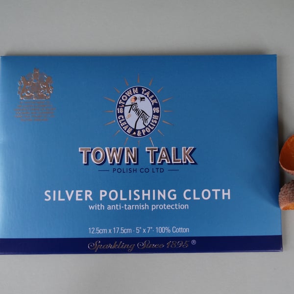 Silver Polishing Cloth - Town Talk Polishing Cloth - Silver Jewellery