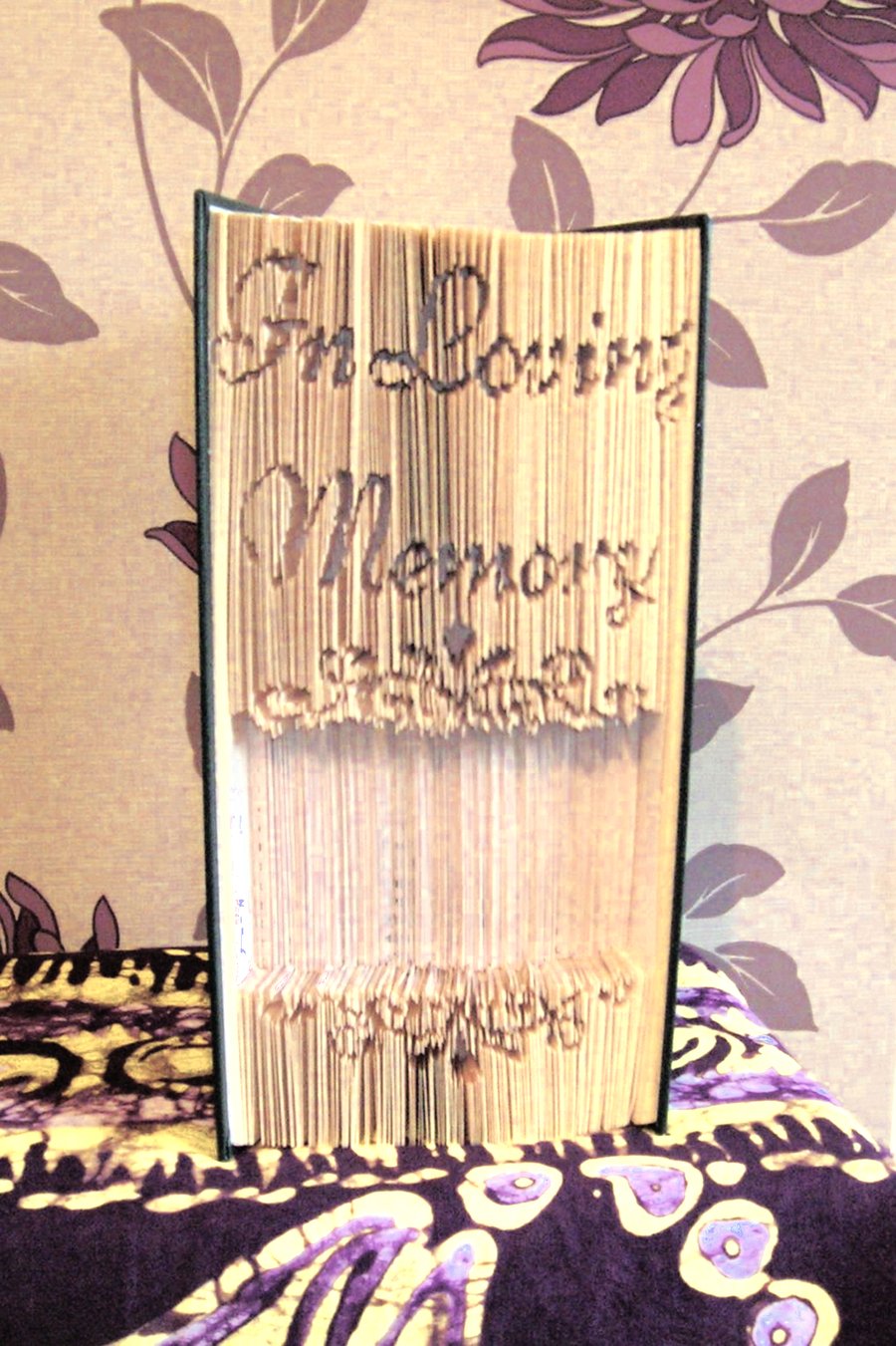 In Loving Memory Photo Frame CUT & FOLD Book Folding Pattern - EMAILED PDF 