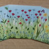 Three tall flower cards 1