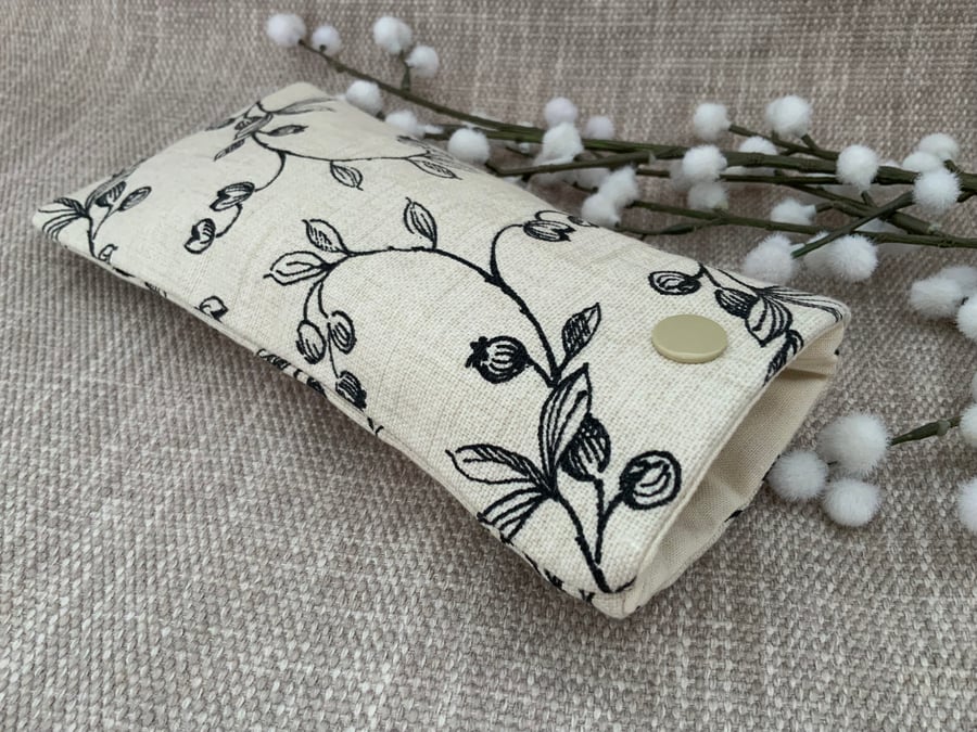 Fabric Glasses Case, Sunglasses Case, Glasses Pouch, Fabric Purse
