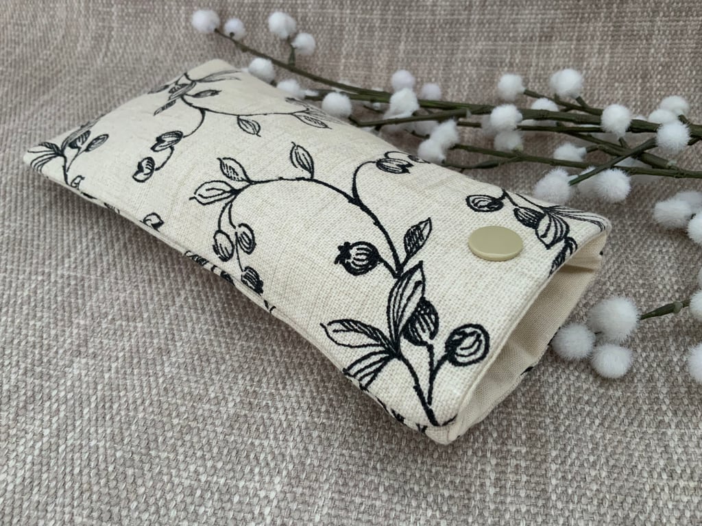 Fabric Glasses Case, Sunglasses Case, Glasses Pouch, Fabric Purse