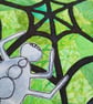 Spider and web Halloween Kit Art Quilt Panel - Image 2