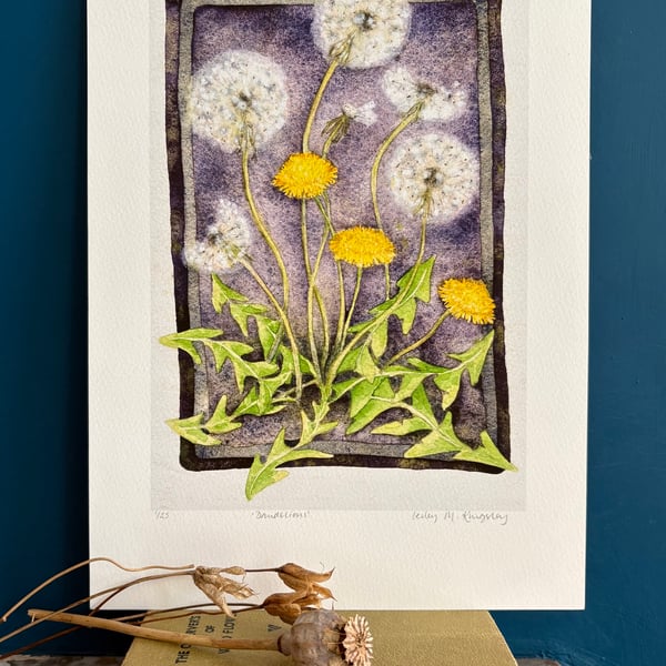 'Dandelion' limited edition giclée print