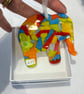 Fused glass Elmer elephant  hanging  - Image 2