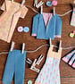 Origami mini clothesline
