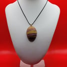 Polymer clay pendant - handmade necklace - unique statement jewellery