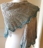 Knitted Lace Shawl, Wild Swan Shawl, Beaded Wrap, Wedding Shawl, Bridal Wrap - Image 5