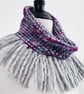 Handmade Silk and Merino Wool Cowl, - Image 8