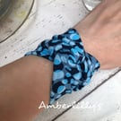 Stretch blue cuff bracelet 