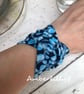 Stretch blue cuff bracelet 