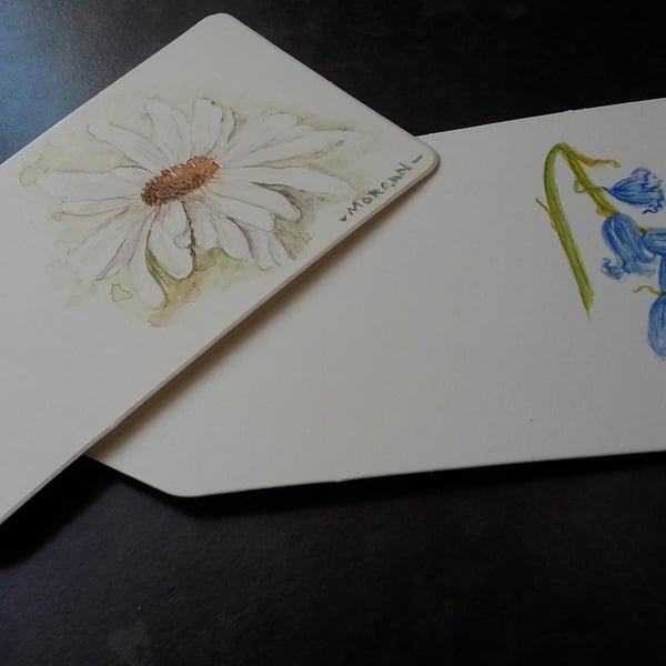 HAND PAINTED FLOWER GIFT TAGS