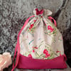 Foxgloves and Dragonflies Pouch Bag