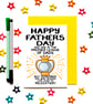 Funny Football Father's Day Card For Dad From Daughter, Son, Stepchildren