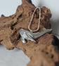 Handmade Whale Necklace recycled pewter; Humpback Whale Sculpute Silver Snake Ch - Image 9