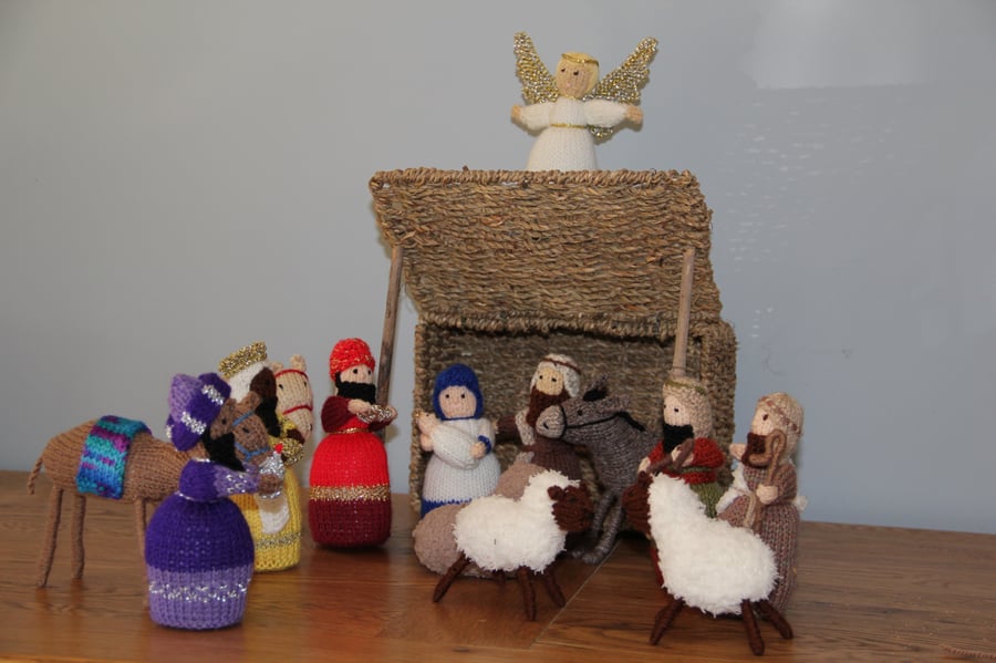 Limited Edition Hand Knitted Nativity