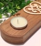 Solid Oak Tea light holder - Image 2