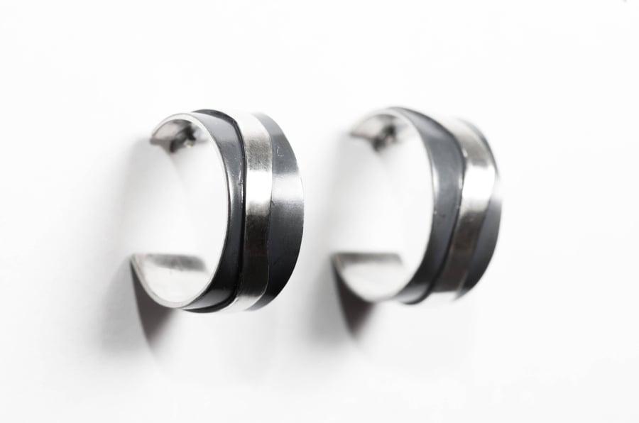 Stormy Wave Stud Earrings