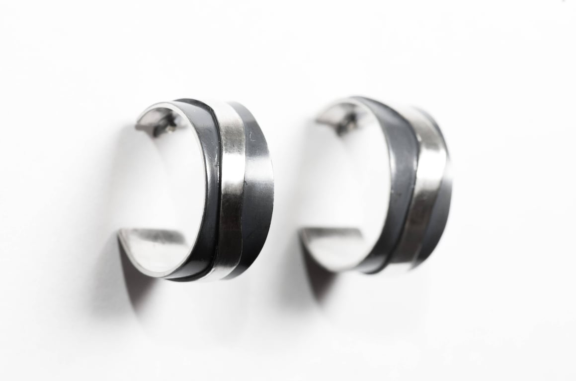 Stormy Wave Stud Earrings