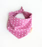 Pink Star Dog Bandana - Extra Small - Image 1