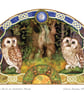 Two Owls As Sentinels Stood card by Valerie Greeley - Image 3