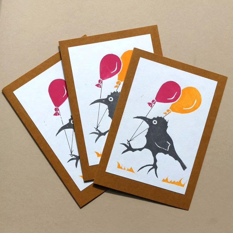 Party Animals Bird Card