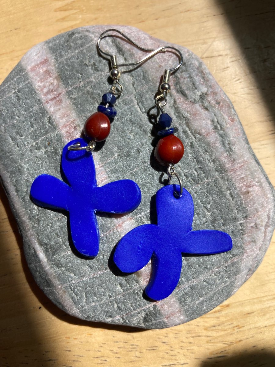 Blue earrings