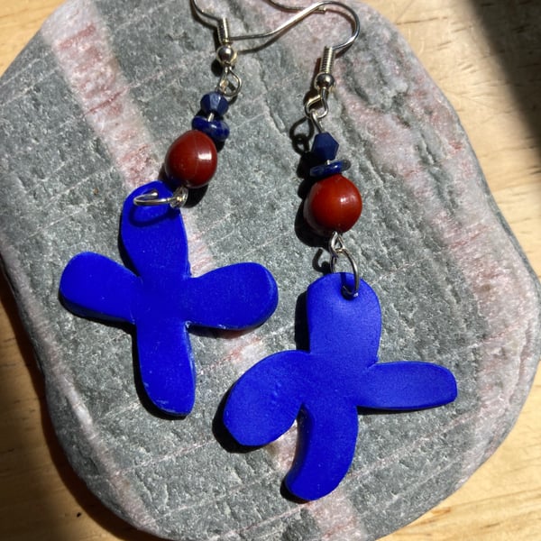 Blue earrings