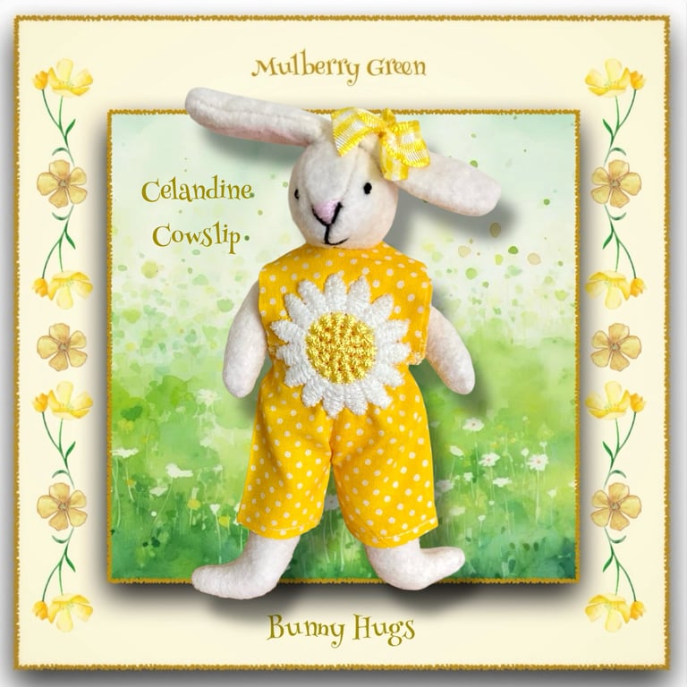 Celandine Cowslip - a Bunny Hugs Rabbit from Mulberry Green