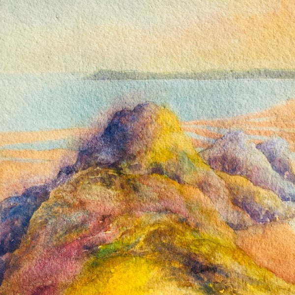 The Gower . Three Cliffs Bay . Signed Special Edition Print 