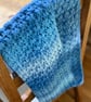 All Blues Long Crochet Scarf