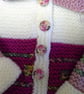 Baby Girl's Hand Knitted Cardigan -Jacket 12 - 18 months size  - Image 3