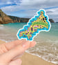Cornwall Map Sticker - Image 4