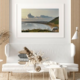 Llangennith Bay View Photograph Wall Hanging Art 