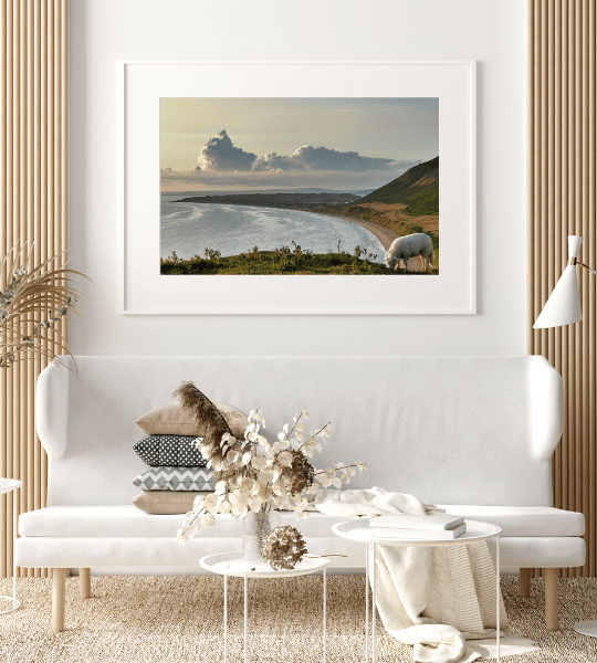 Llangennith Bay View Photograph Wall Hanging Art 
