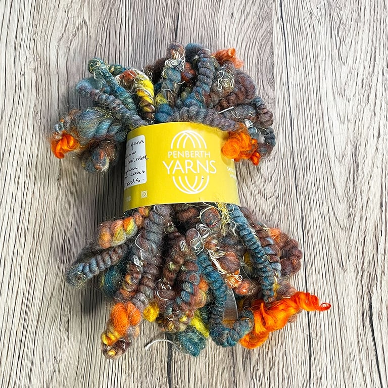Super Coiled Art Yarn - Handspun Merino and Mixed Fibres
