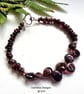 Designer Ruby Red Garnet Bracelet - Image 3