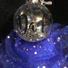 Personalised Feather Rememberance Mum Dad Nan Grandad  bauble 