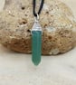Green Aventurine point Pendant. Reiki charged. Boho chic necklace - Image 1