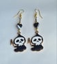 Cute but Grim Earrings - Gold tones - Image 5