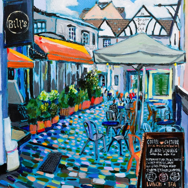 Giclee Print - Between Coffee and Conversations