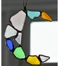 Seaglass mosaic crescent suncatcher  - Image 9