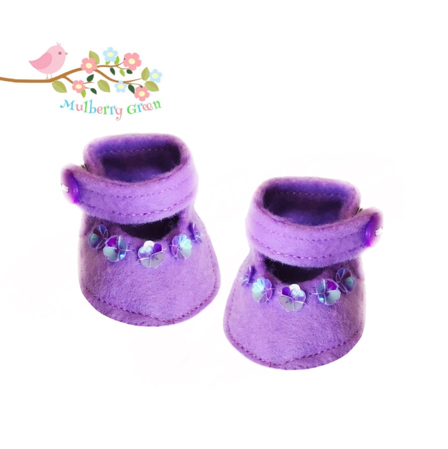 Lavender Seqinned Shoes