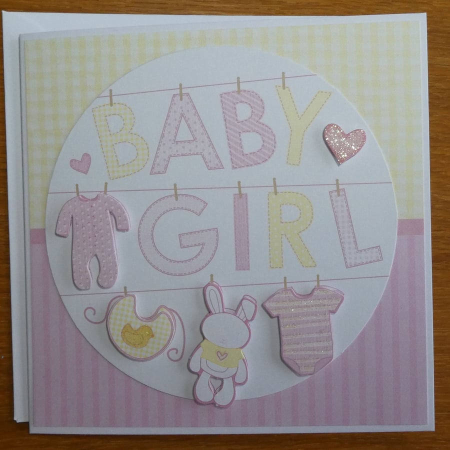 Baby Girl New Baby Card