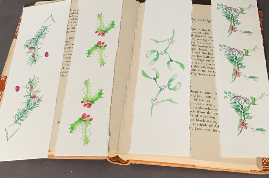 Winter bookmarks
