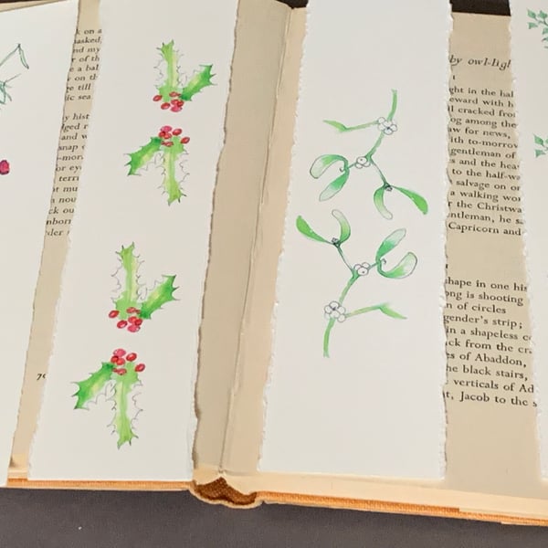 Winter bookmarks