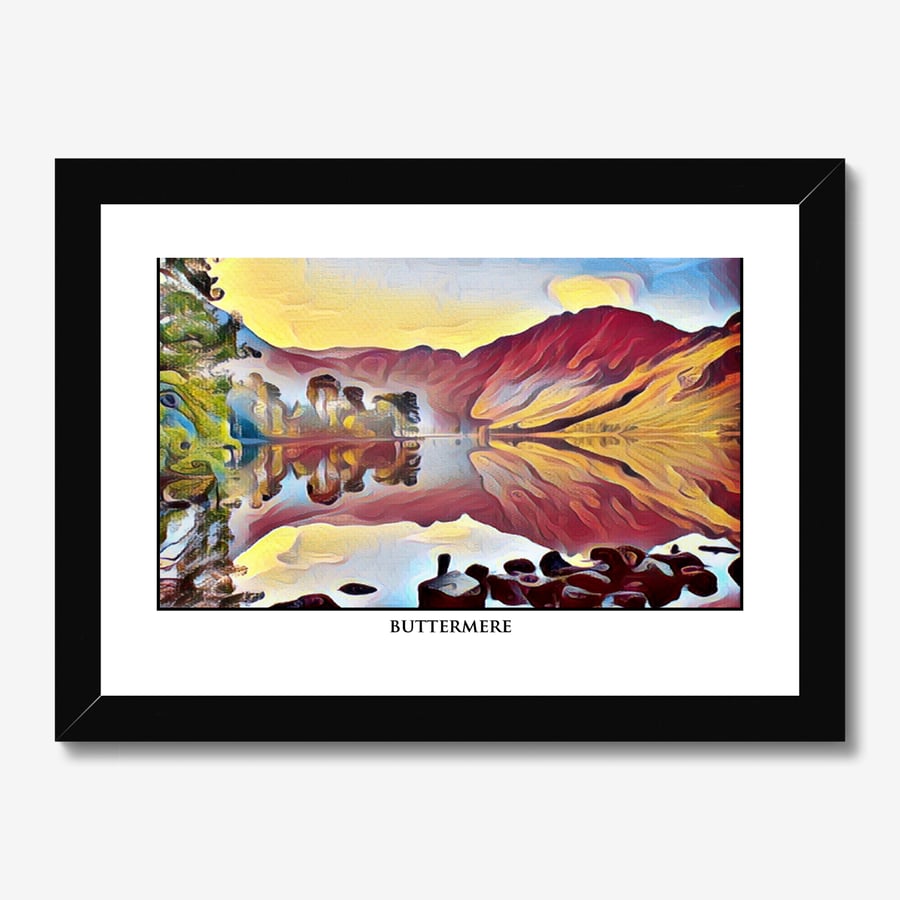 Buttermere - Original Lake District Art - A4 unframed