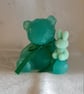 Pale Green Bear and Bunny Keepsake Ornament  - Image 2