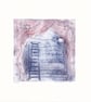 The Sleeping Princess - blues and purple - Drypoint Etching   - Image 4